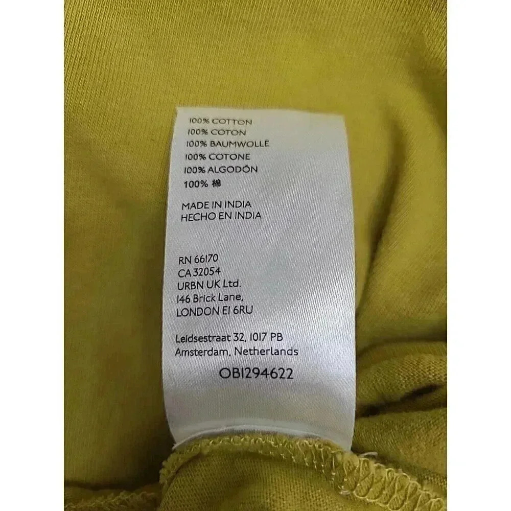Urban Outfitters Tank Dress Women's Size XS Knee Length Pockets Mustard Yellow - Picture 5 of 7